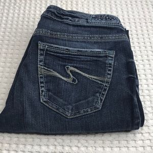 Silver Jeans Women Size 26 Aiko Bootcut Five Pocket Dark Wash